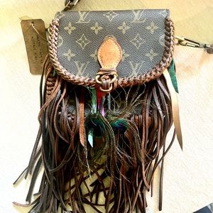 Refurbished Louis Vuitton saddle bag by Vintage Boho bags